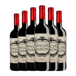 Domeco de Jarauta Sancho Barón Tempranillo Seco Rioja 75 cl Vegano Vino Tinto (Caja de 6 unidades)