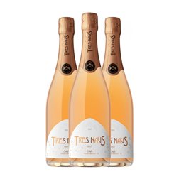 Domenys Tres Naus Trepat Brut Cava 70 cl Espumoso Rosado (Caja de 3 unidades)
