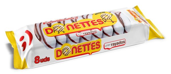 Donettes Rayados, Paket mit 8 Stück.-detalle