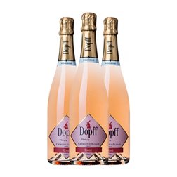 Dopff au Molin Pinot Negro Brut Crémant d'Alsace Rosé — Rosado 75 cl Espumoso Rosado (Caja de 3 unidades)