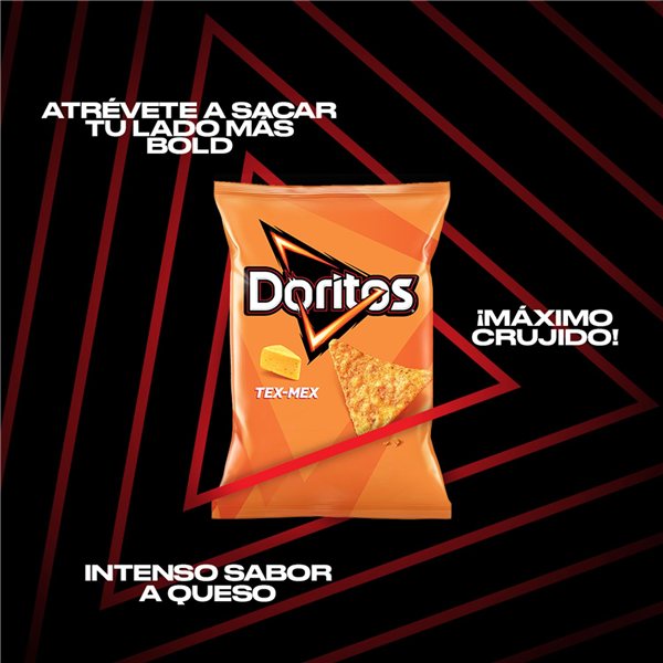 DORITOS Tex Mex Nachos de Maïs Saveur Fromage pour Apéritif et Fêtes, Sacs Individuels de 140 g, Pack de 15 (avec ou sans cadeau)-trasera