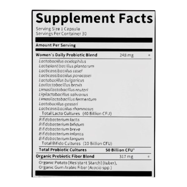 Dr. Formulated Probiotics Once Daily Women's 30 Caps-detalle