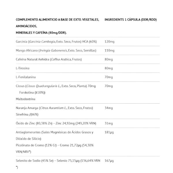 E-Cut Pro 120 Caps-detalle