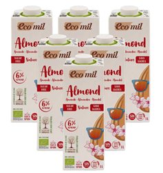 ECOMIL MANDELGETRÄNK NATUR BIO 6X1L