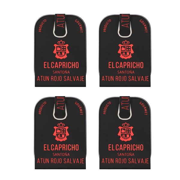 EL CAPRICHO, Santoña, Thon Rouge à l'Huile d'Olive Extra Vierge, Poids : 110 g Net, 80 g Égoutté.-detalle