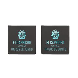 EL CAPRICHO, Santoña, Trozos de Bonito en Aceite de Girasol, Peso: 210 g Neto, 140 g Escurrido