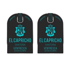 EL CAPRICHO, Santoña, Ventresca de Atún Yellowfin, Aceite de Oliva Vigen Extra Arbequina, Peso: 115 g Neto, 75 g Escurrido
