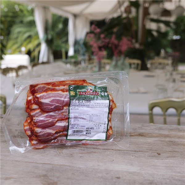 EMBUTIDOS LA PEPITA – Bacon Curado Adobado | Formato 350 Gr | Producto Español | Envasado al Vacío-izquierda