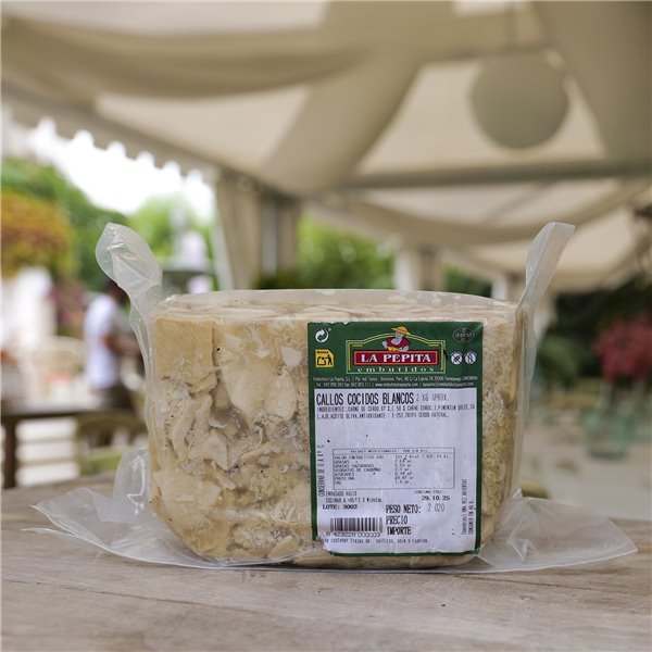 EMBUTIDOS LA PEPITA – Callos Cocidos de Vacuno con Gelatina Natural | Formato 2 Kg | Producto envasado al vacío | 60 días de vida útil-lateral