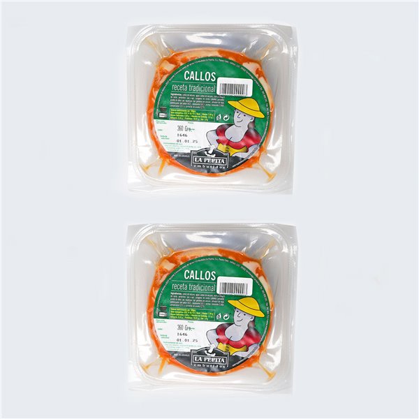 WURSTWAREN LA PEPITA - Traditionell gewürzte Kutteln | 360g Verpackungsgröße | Vakuumverpackung | Hausgemachtes Rezept mit Rinderdarm und -fuß | Fertig zum Aufwärmen | Spanisches Produkt.-detalle