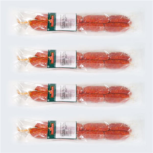 EMBUTIDOS LA PEPITA – Chorizo Fresco de Cerdo 1 kg | Receta Tradicional con Pimentón y Ajo | Tripa Natural | Listo para Cocinar | Producto Español-lateral