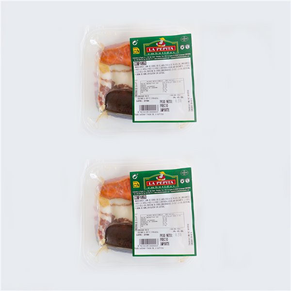 EMBUTIDOS LA PEPITA – Compango Tradicional para Fabada o Cocido | 300 Gr | 3 Porciones: Bacon, Chorizo y Morcilla de Año | Envasado al Vacío | Receta Asturiana | Hecho en España | Sabor Intenso y Artesanal-detalle
