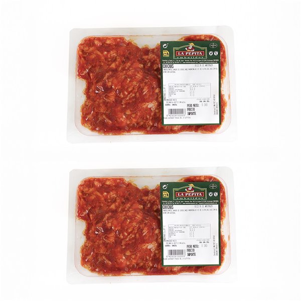 EMBUTIDOS LA PEPITA – Jijas de Cerdo Condimentadas|Formato 400 gr | Receta Tradicional con Pimentón Dulce, Ajo y Aceite de Oliva | Producto Fresco Español-detalle