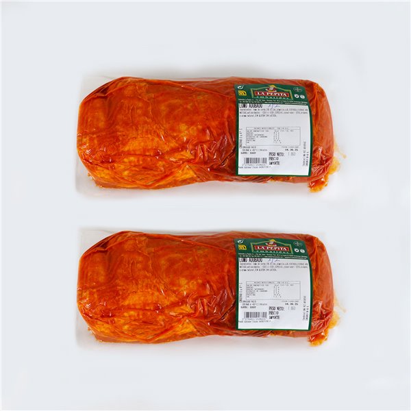 EMBUTIDOS LA PEPITA – Lomo Adobado Natural de Cerdo Media Pieza | Formato 1750 Gr | Receta Tradicional con Pimentón, Ajo y Hierbas Aromáticas | Producto Español | Envasado al Vacío-detalle