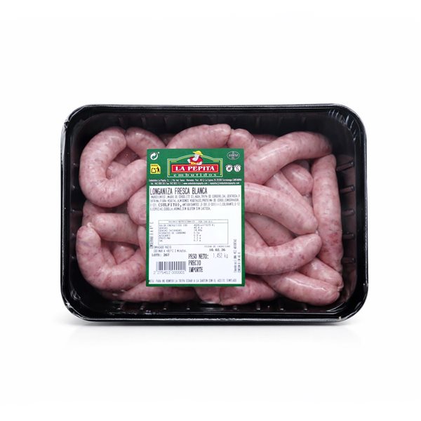 EMBUTIDOS LA PEPITA – Family Pack: Fresh White Longaniza 1.2 kg + Beef Burger Meat (10 pcs.) | Packaged in Protective Atmosphere | Store at 0–4 ºC | Spanish Product-detalle