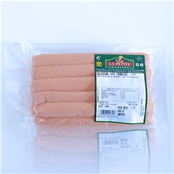 EMBUTIDOS LA PEPITA – Salchichas Frankfurt de Cerdo 100% Español | 10 Unidades envasadas al vacío | 950 gr | Receta Tradiciona| Cocidas y Listas para Calentar | Alta calidad
