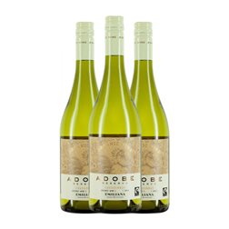 Emiliana Adobe Chardonnay Valle de Casablanca Reserva 75 cl Vino Blanco (Caja de 3 unidades)