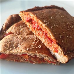 Empanada de avena y atún al horno
