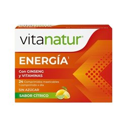 Energie Ginseng et Vitamines 24 comprimés Vitanatur Esencial
