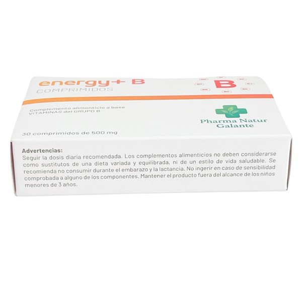Énergie+ Adultes - Complexe de vitamines B pour l'énergie, le système nerveux et la fatigue-trasera