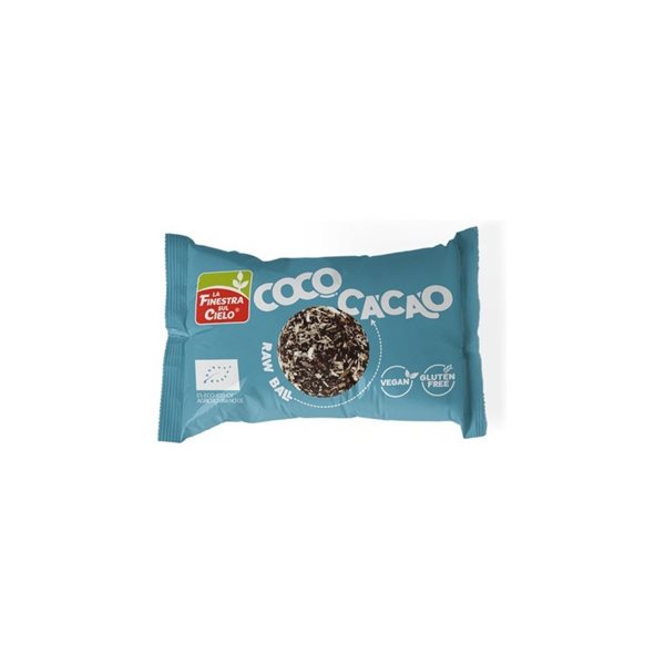 Energy ball coconut & cacao Bio 20x25g La Finestra sul Cielo-trasera