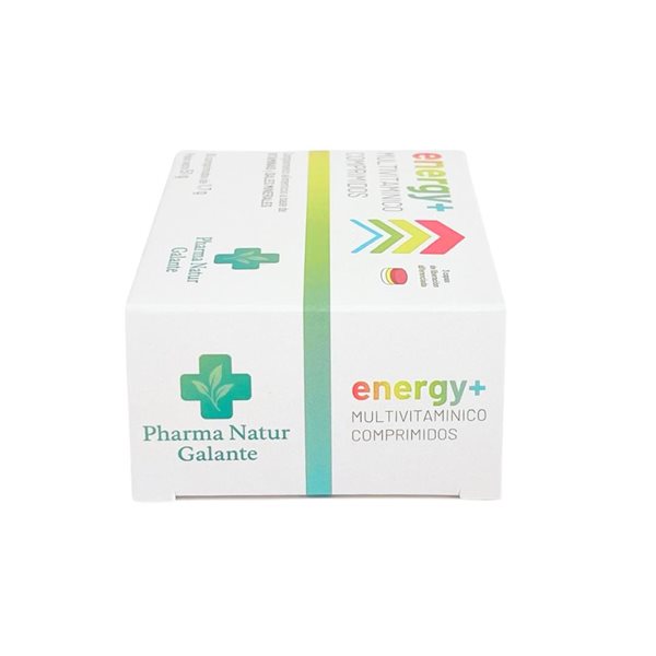 Energy+ Multivitamin mit verzögerter Freisetzung - 11 Vitamine und 8 Mineralstoffe für Energie und Erholung-izquierda