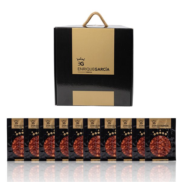 ENRIQUE GARCÍA - Iberischer Bellota-Chorizo, ganzes Stück vakuumverpackt, ca. 1300 g-trasera