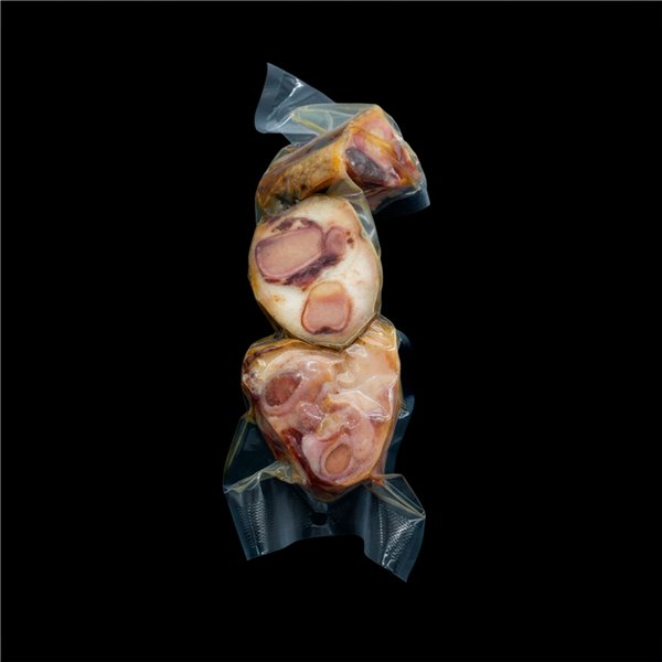 ENRIQUE GARCÍA - Iberischer Eichel-Palette 75% Iberische Rasse, Kofferbox mit Umschlägen von ca. 100 g, Knochen und Spänen.-lateral