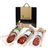 ENRIQUE GARCÍA - Gemischte Iberische Eichelschinken-Auswahl, Geschenkbox mit halber Chorizo, halber Salami und halbem 100% iberischem Lendenstück, ca. 650 g pro Stück.