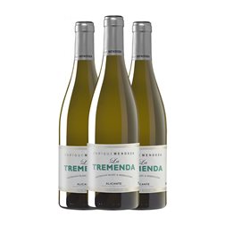 Enrique Mendoza La Tremenda Sauvignon Blanc & Merseguera Seco Alicante 75 cl Vegano Vino Blanco (Caja de 3 unidades)