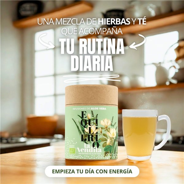 Equilibrio Infusión de Aloe vera puro ecológico-izquierda
