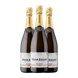 Escudé Jordi Lluch Macabeo Brut Nature Cava Reserva Bio — Biológico 75 cl Espumoso Blanco (Caja de 3 unidades)