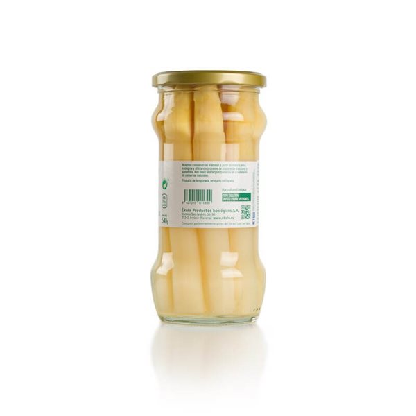 Organic white asparagus 540 g - Ékolo-detalle