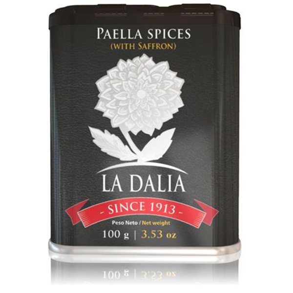 Épices pour Paella au safran 100 g, La Dalia-lateral