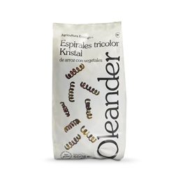 ESPIRALES TRICOLOR DE ARROZ ECO 500G OLEANDER