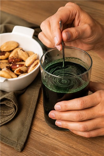 Espirulina 100% en polvo cultivada en España-detalle