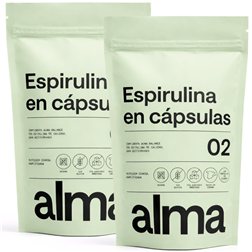 Spirulina in Capsules ALMA 400 Units (232 g) | Spirulina Tablets 100% Vegan, Gluten-Free, No Added Sugars, Made in Spain | Pure Spirulina in Vegetable Capsules | Easy to Take