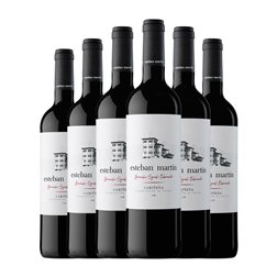 Esteban Martín 6 Meses Seco Cariñena 75 cl Vegano Vino Tinto (Caja de 6 unidades)