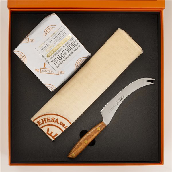 125th anniversary set - Cheese, Arcos cheese knife, and Conservation cloth-lateral