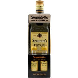 Estuche Gin Seagram's 70 cl con 2 Mini Seagram's