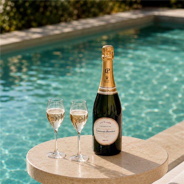 Laurent Perrier La Cuvee  + 2 Glasses-detalle