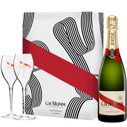 Estuche Mumm Cordon Rouge + 2 Copas