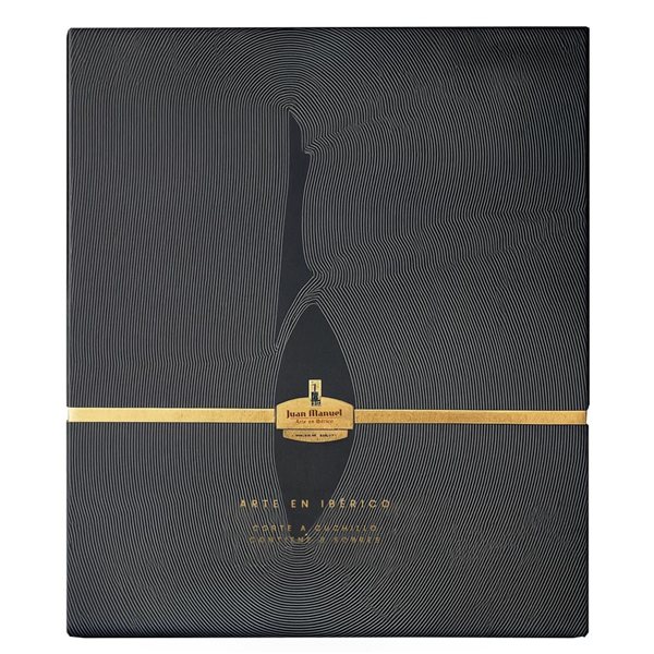 Estuche Negro Juan Manuel Jamon de Bellota 3 blisters Loncheado-detalle