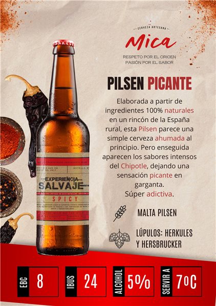 Expérience sauvage de Pilsen épicé-lateral