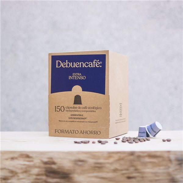 ULTRA INTENSE | Capsules compostables | Compatibles avec Nespresso® | 150 capsules de café durable-trasera