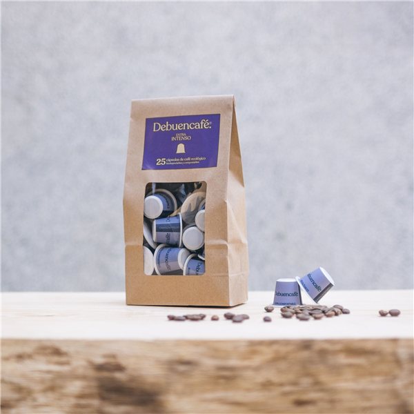 EXTRA INTENSE | Compostable capsules | Compatible with Nespresso® | 25 capsules of sustainable coffee-lateral