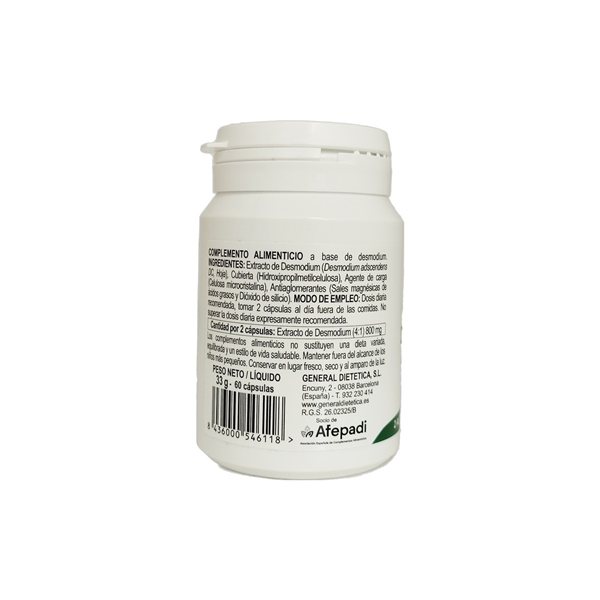 Extrait sec de desmodium 60 caps Integralia-detalle