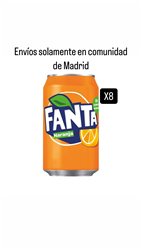 Fanta de Naranja pack 8 (solo envíos comunidad de Madrid)