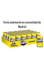 Fanta Limón pack 24 latas 33cl (envío solamente en Comunidad de Madrid)