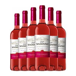 Félix Solís Castillo de Soldepeñas Tempranillo 75 cl Vino Rosado (Caja de 6 unidades)